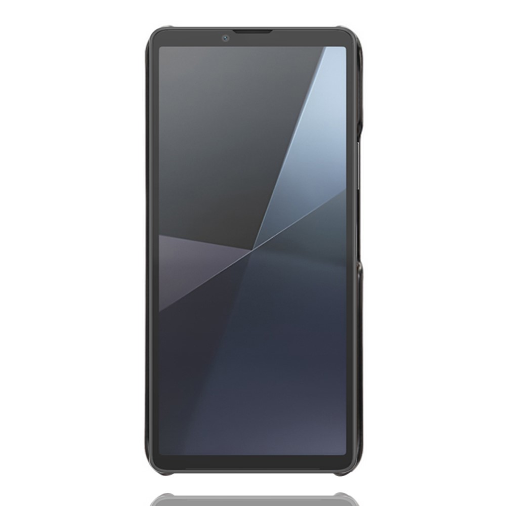  Sony Xperia 10 VII Läderbelagt Skal Med Kortfack Svart - Teknikhallen.se