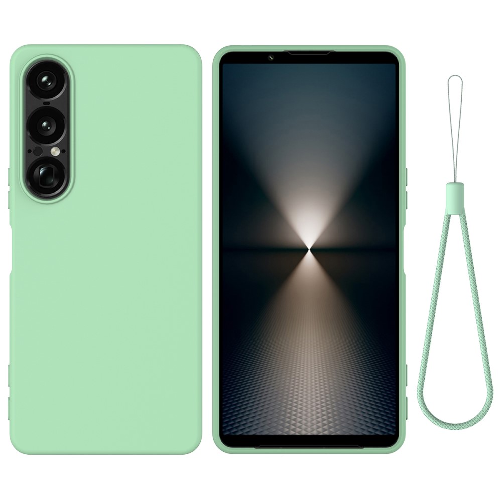 Sony Xperia 1 VII Skal Liquid Silikon Grön - Teknikhallen.se