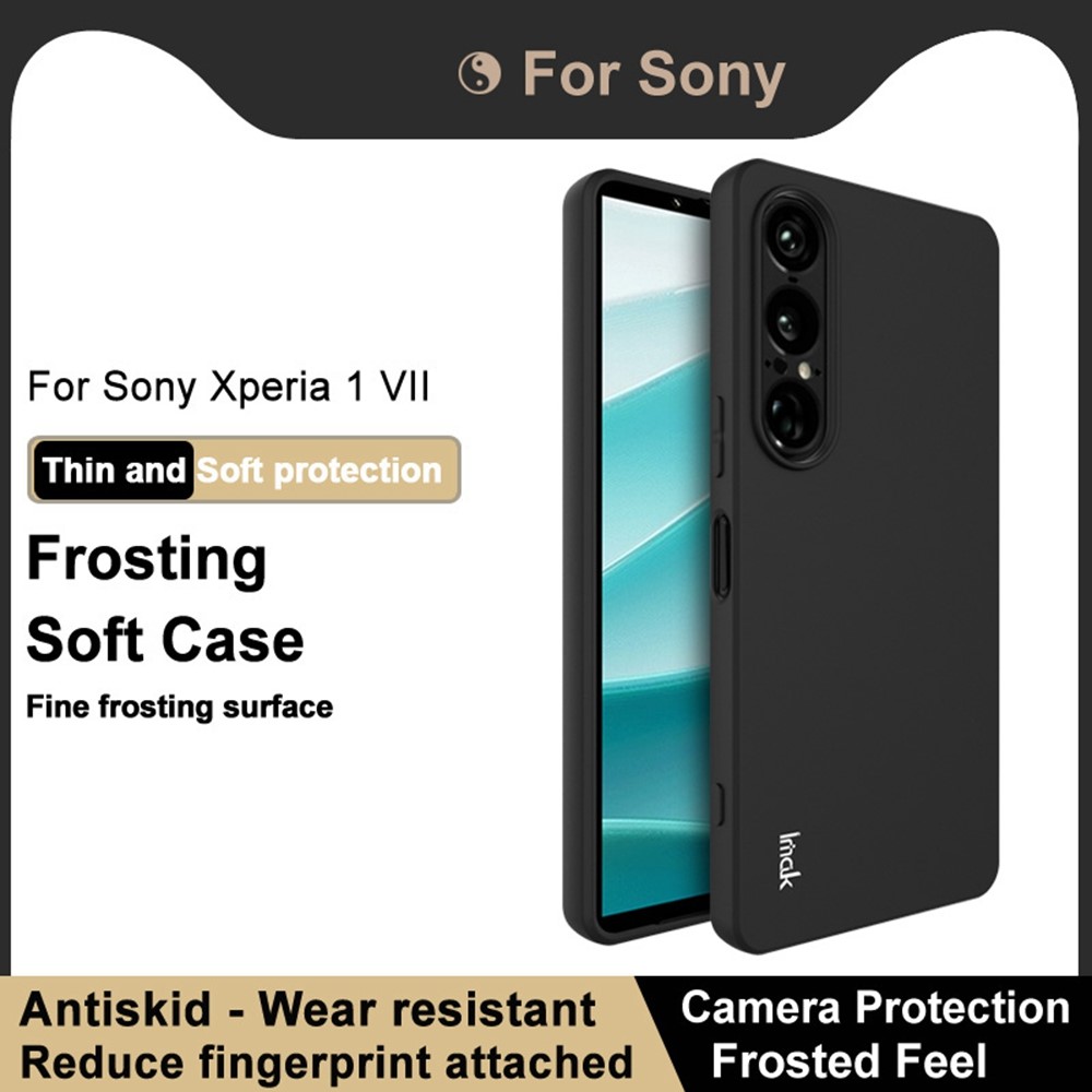 IMAK IMAK Sony Xperia 1 VII Skal TPU Soft Svart - Teknikhallen.se