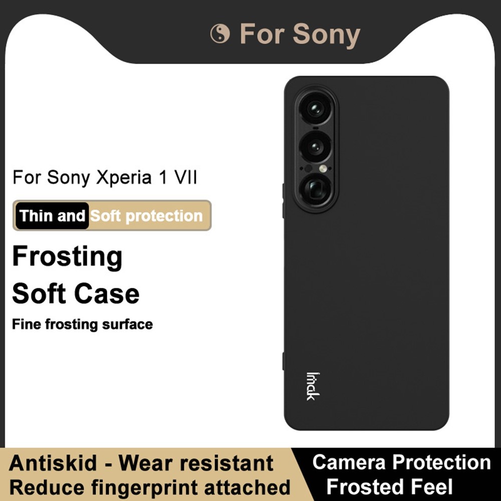 IMAK IMAK Sony Xperia 1 VII Skal TPU Soft Svart - Teknikhallen.se