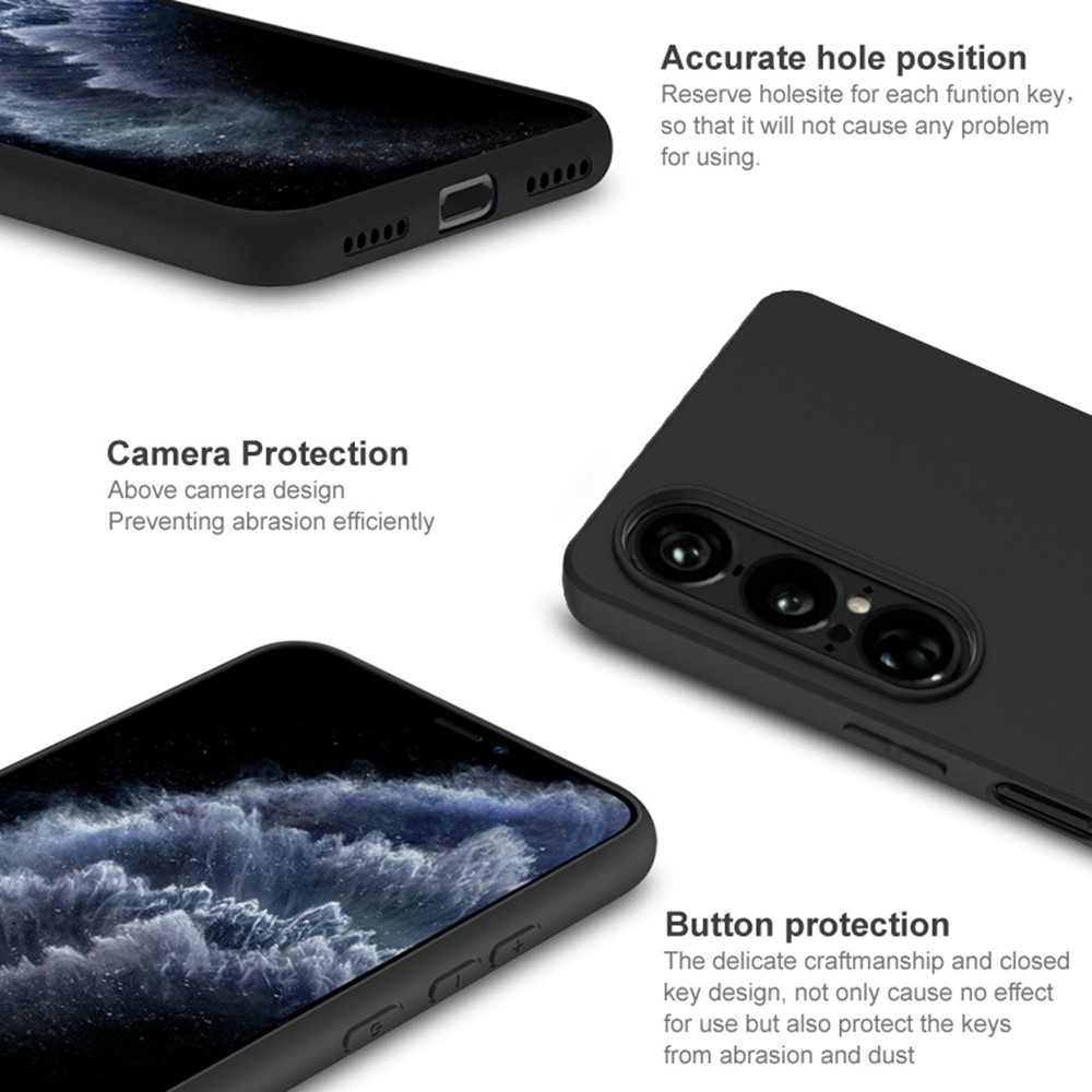 IMAK IMAK Sony Xperia 1 VII Skal TPU Soft Svart - Teknikhallen.se