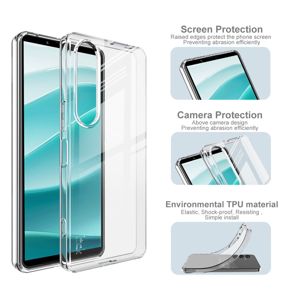 IMAK IMAK Sony Xperia 1 VII Skal TPU Soft Transparent - Teknikhallen.se