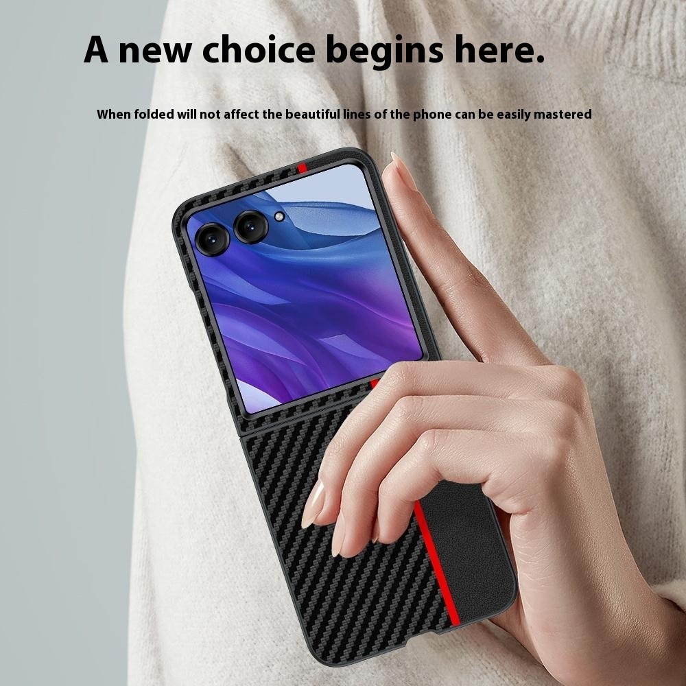  Motorola Razr 60 Ultra Skal Kolfiber Textur Svart - Teknikhallen.se