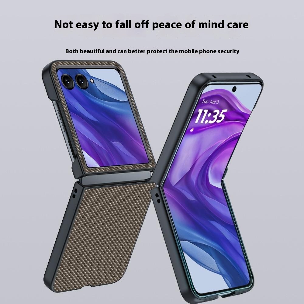  Motorola Razr 60 Ultra Skal Kolfiber Textur Svart - Teknikhallen.se