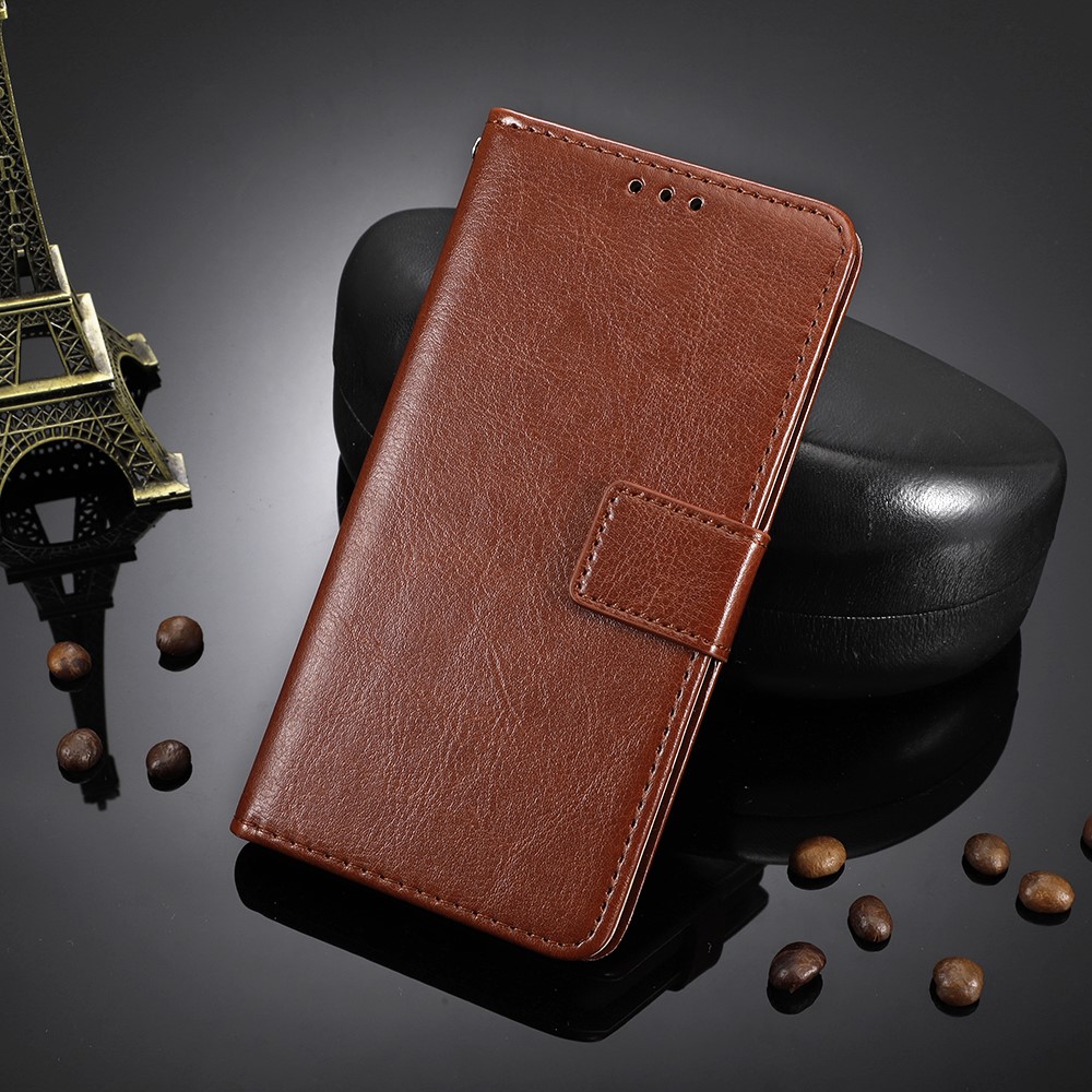  Sony Xperia 1 VII Fodral Crazy Horse Läder Brun - Teknikhallen.se