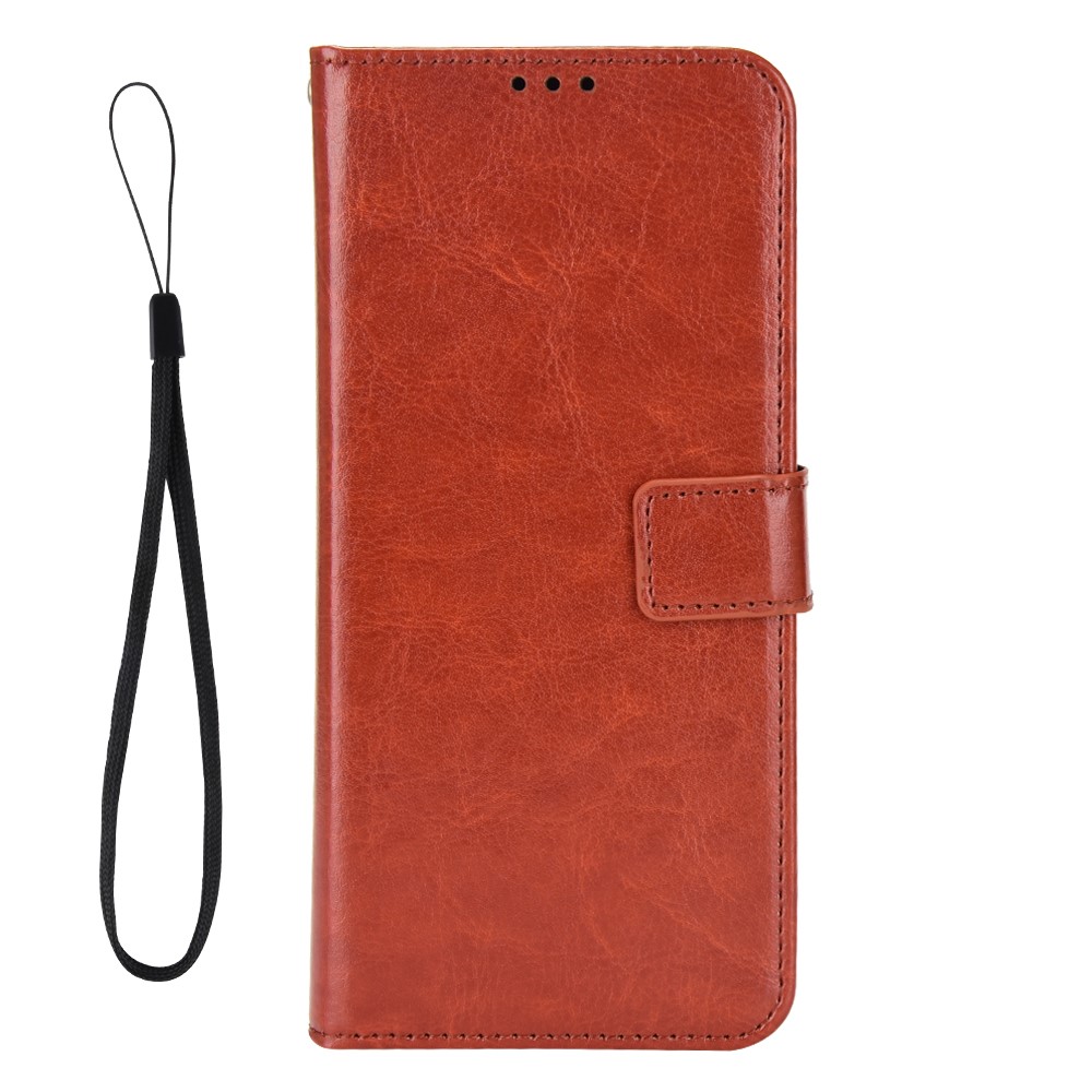 Sony Xperia 1 VII Fodral Crazy Horse Läder Brun - Teknikhallen.se