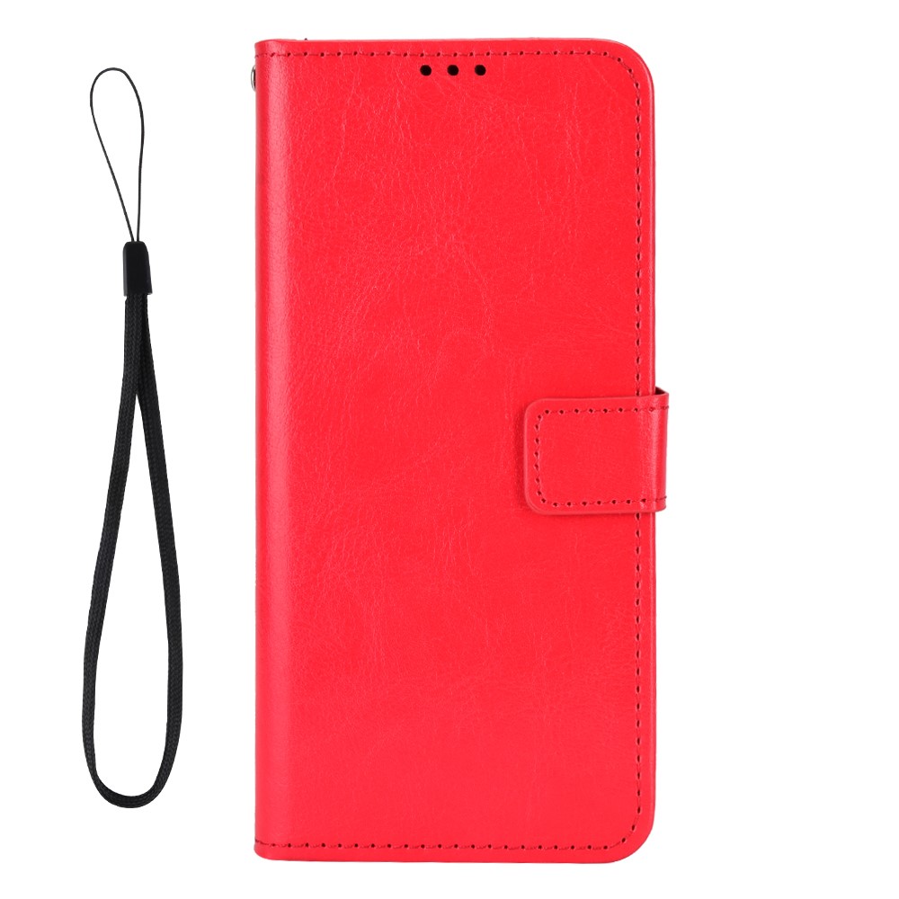  Sony Xperia 1 VII Fodral Crazy Horse Läder Röd - Teknikhallen.se