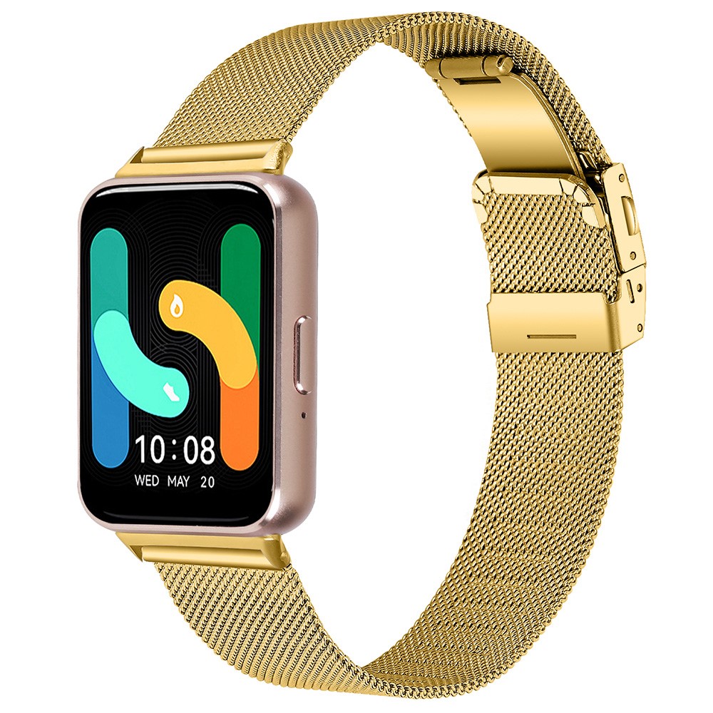  Samsung Galaxy Watch Fit 3 Klockarmband Milanese Guld - Teknikhallen.se