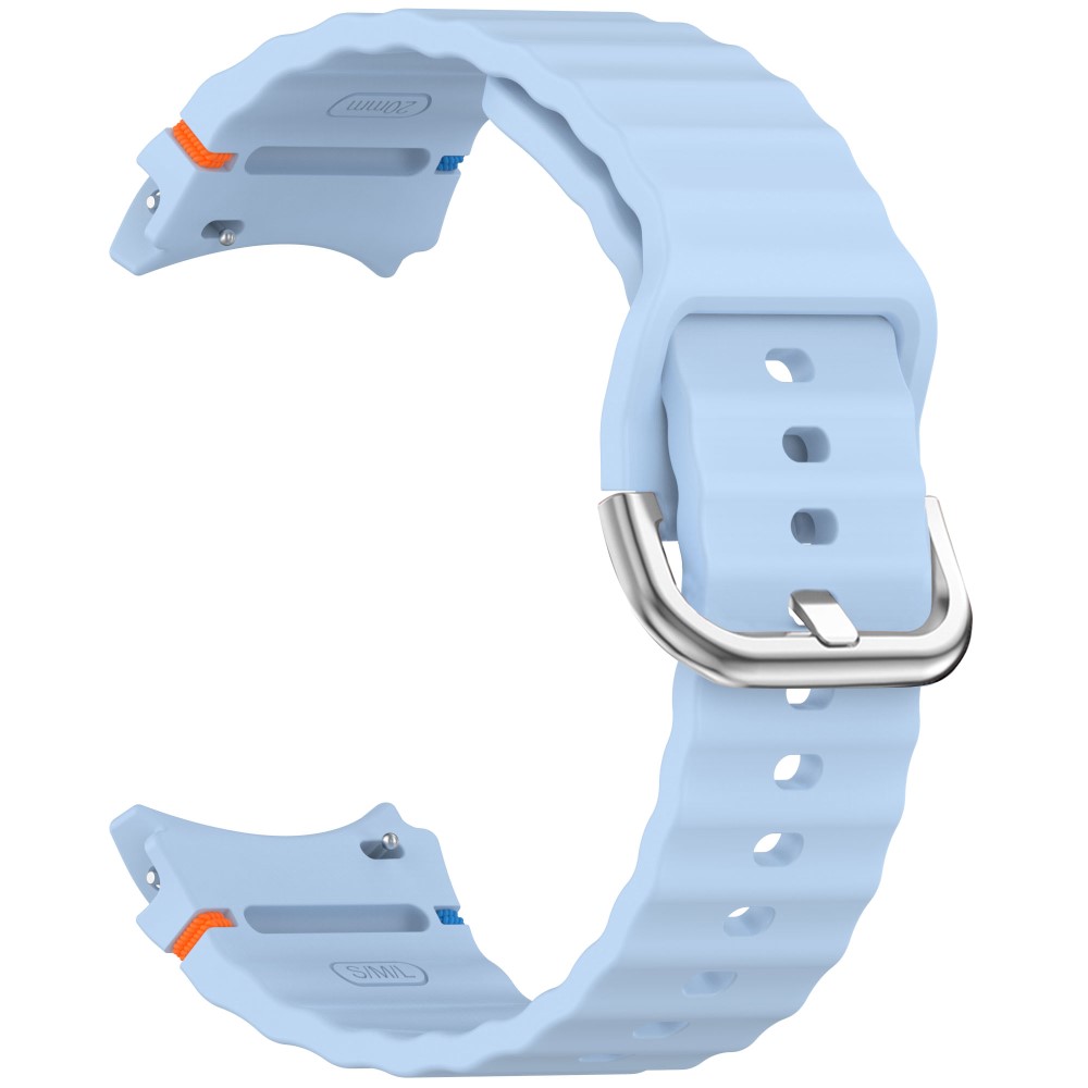  Galaxy Watch 5/5 Pro/6/7/FE Armband Silikon Wave Design - Teknikhallen.se