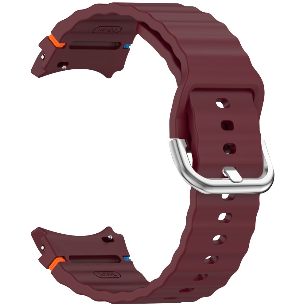  Galaxy Watch 5/5 Pro/6/7/FE Armband Silikon Wave Design - Teknikhallen.se