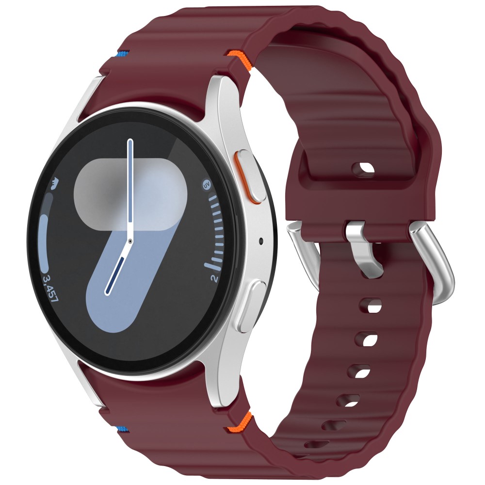  Galaxy Watch 5/5 Pro/6/7/FE Armband Silikon Wave Design - Teknikhallen.se