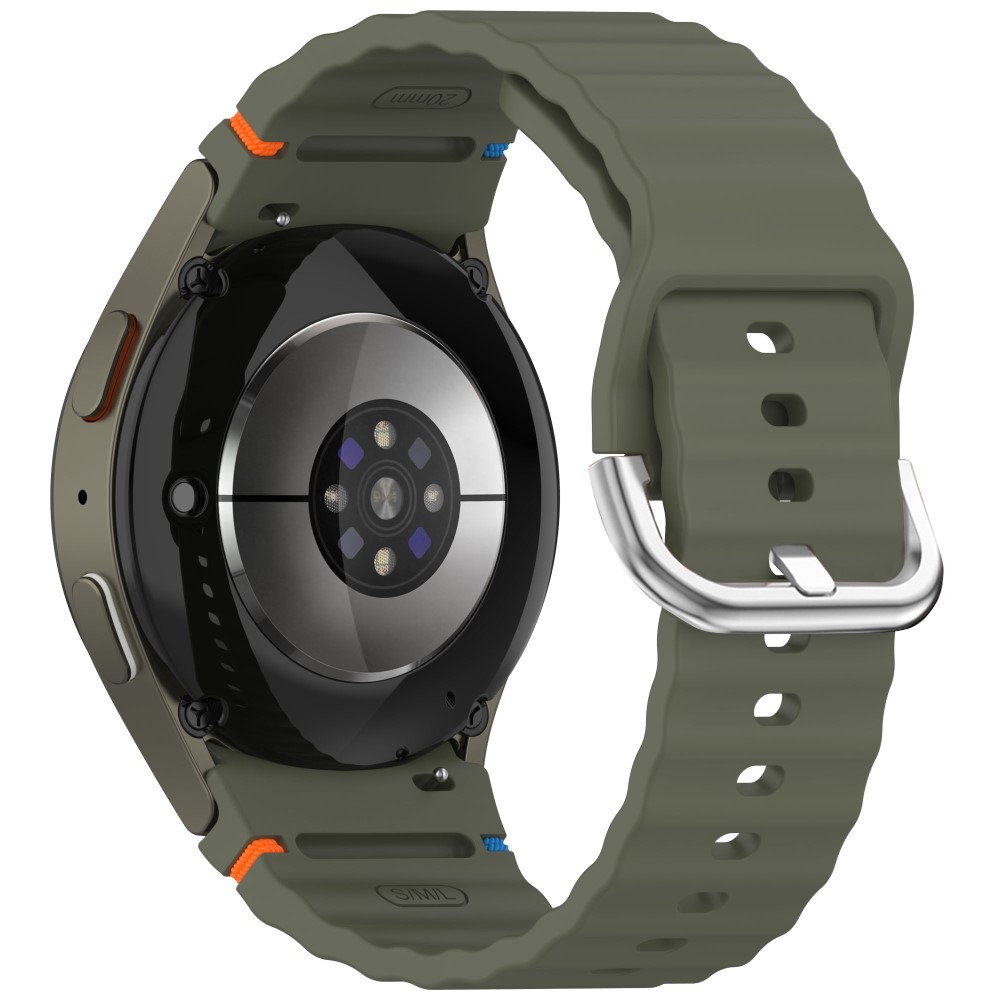 Galaxy Watch 5/5 Pro/6/7/FE Armband Silikon Wave Design - Teknikhallen.se