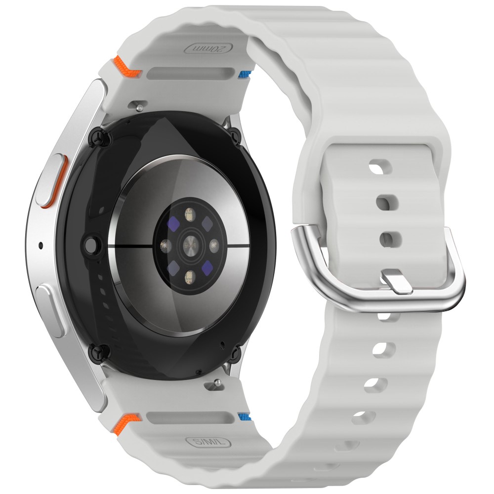  Galaxy Watch 5/5 Pro/6/7/FE Armband Silikon Wave Design - Teknikhallen.se