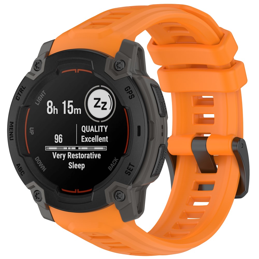  Garmin Instinct E 45 mm Klockarmband Silikon Orange - Teknikhallen.se