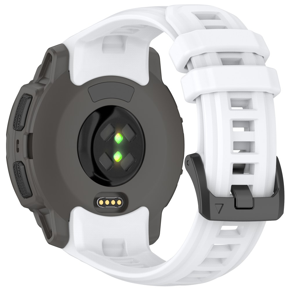  Garmin Instinct E 45 mm Klockarmband Silikon Vit - Teknikhallen.se