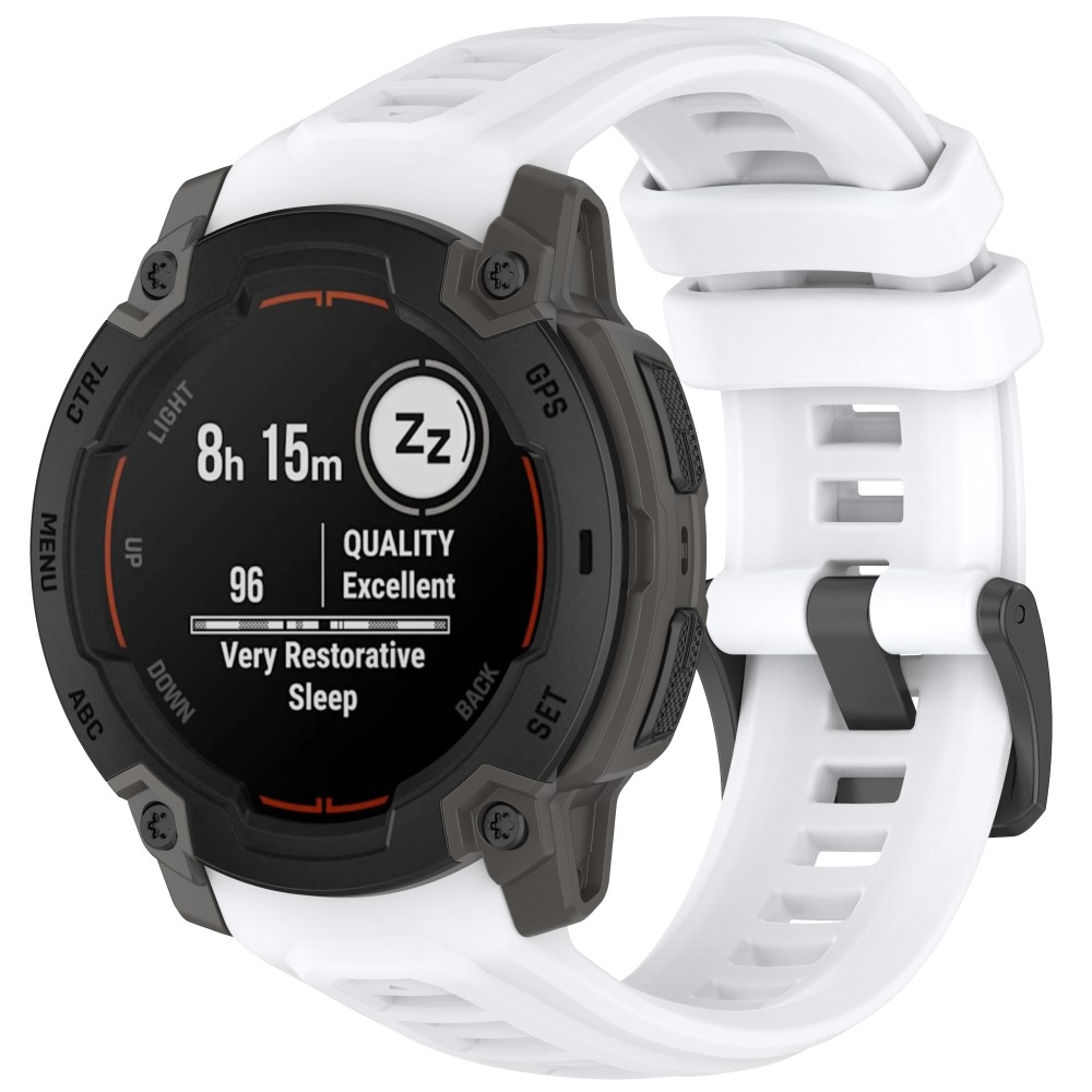  Garmin Instinct E 45 mm Klockarmband Silikon Vit - Teknikhallen.se