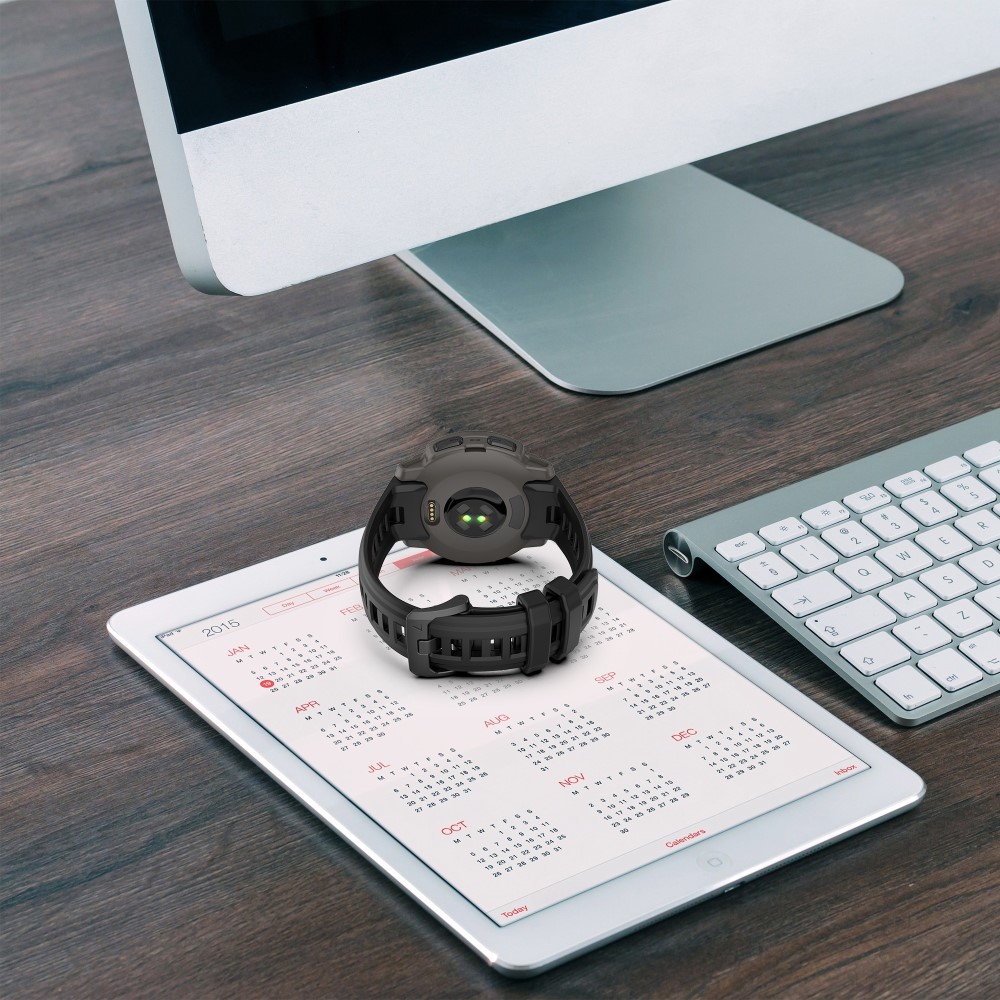  Garmin Instinct E 45 mm Klockarmband Silikon Vit - Teknikhallen.se