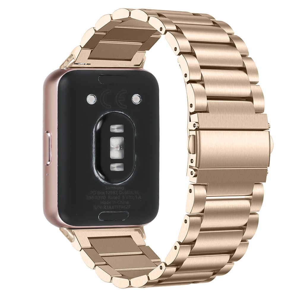  Samsung Galaxy Watch Fit 3 Armband Rostfritt Stål Guld - Teknikhallen.se