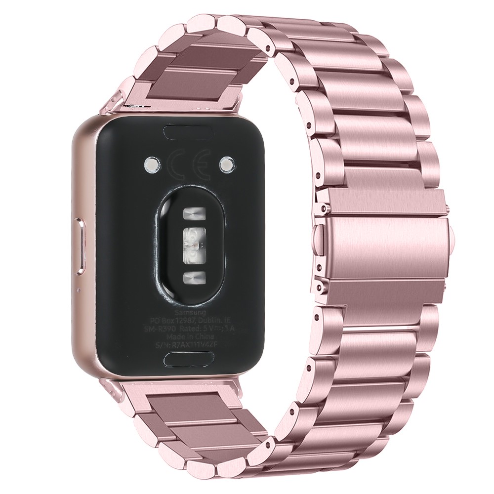  Samsung Galaxy Watch Fit 3 Armband Rostfritt Stål Roséguld - Teknikhallen.se