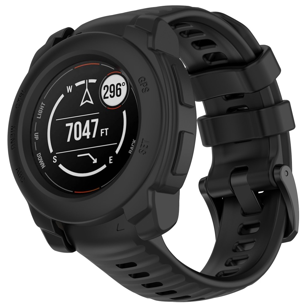  Garmin Instinct E 40 mm Skal Silikon Shockproof Svart - Teknikhallen.se