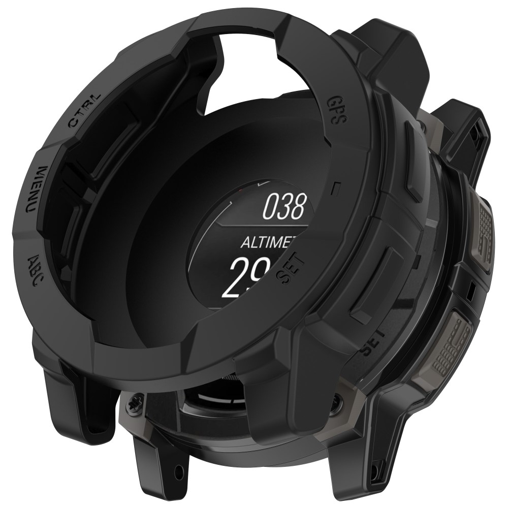  Garmin Instinct 3 50 mm Skal Silikon Shockproof Svart - Teknikhallen.se
