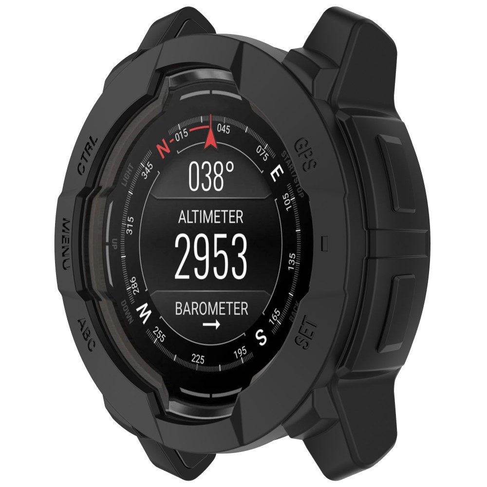  Garmin Instinct 3 50 mm Skal Silikon Shockproof Svart - Teknikhallen.se