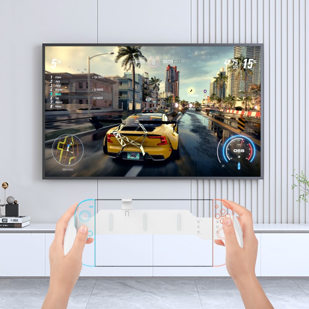 JYS JYS Nintendo Switch / Switch 2 Ergonomiskt Grepp Vit - Teknikhallen.se