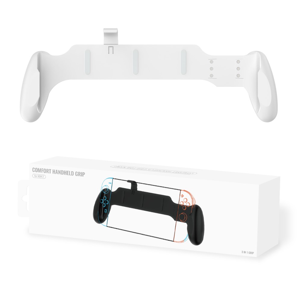 JYS JYS Nintendo Switch / Switch 2 Ergonomiskt Grepp Vit - Teknikhallen.se