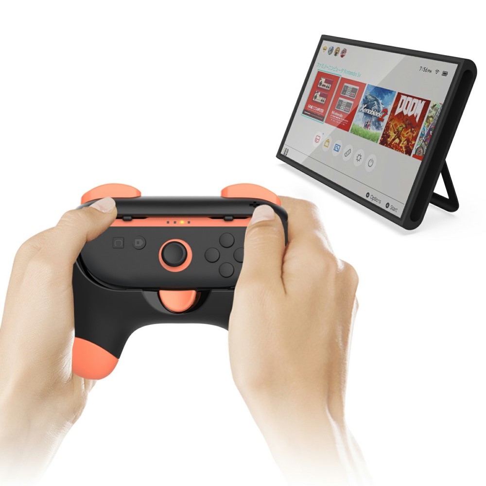 DOBE DOBE 2 st Nintendo Switch 2 Joy-Con Grip Rosa / Grön - Teknikhallen.se