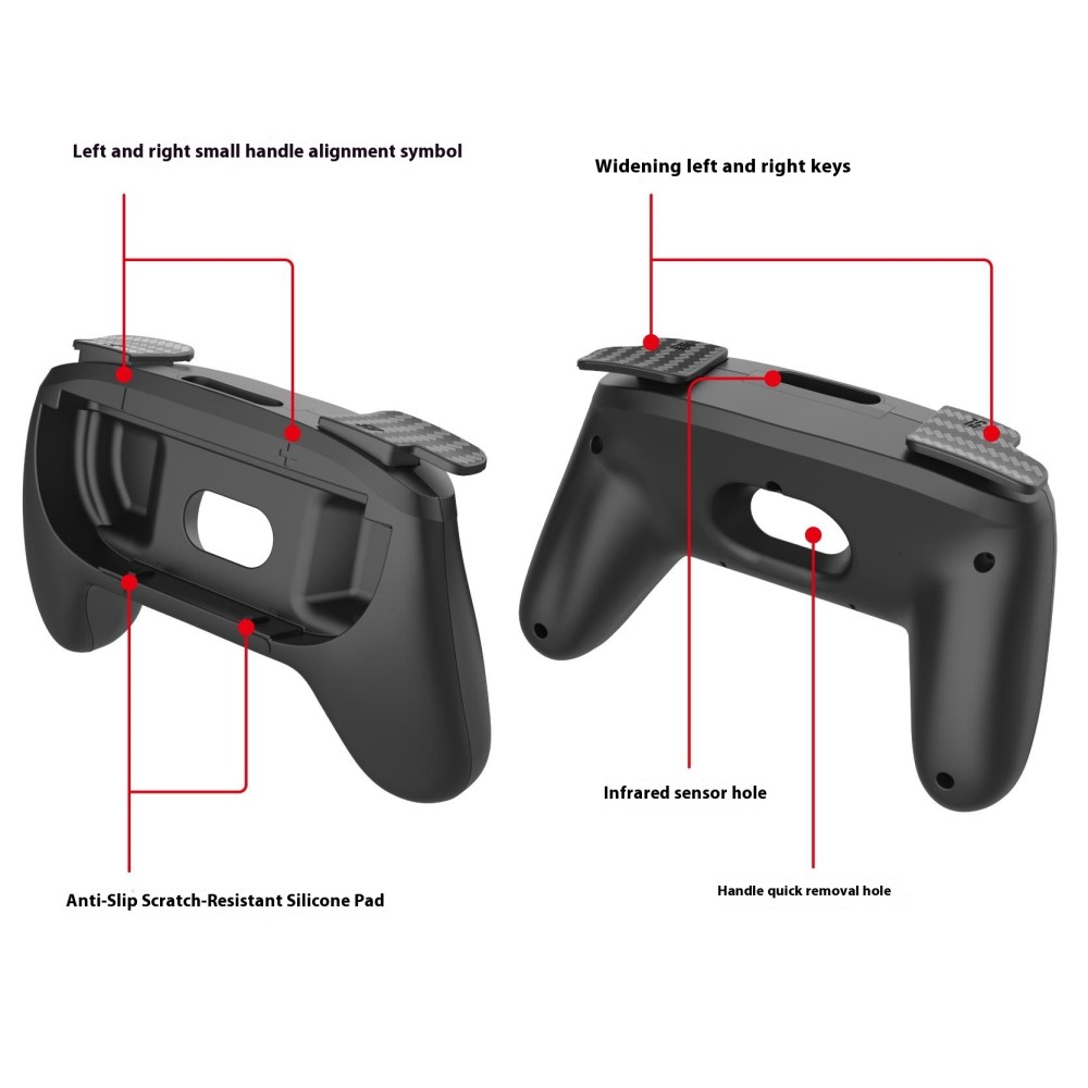 PGTECH PGTECH 2 st Nintendo Switch 2 Joy-Con Grip Svart - Teknikhallen.se