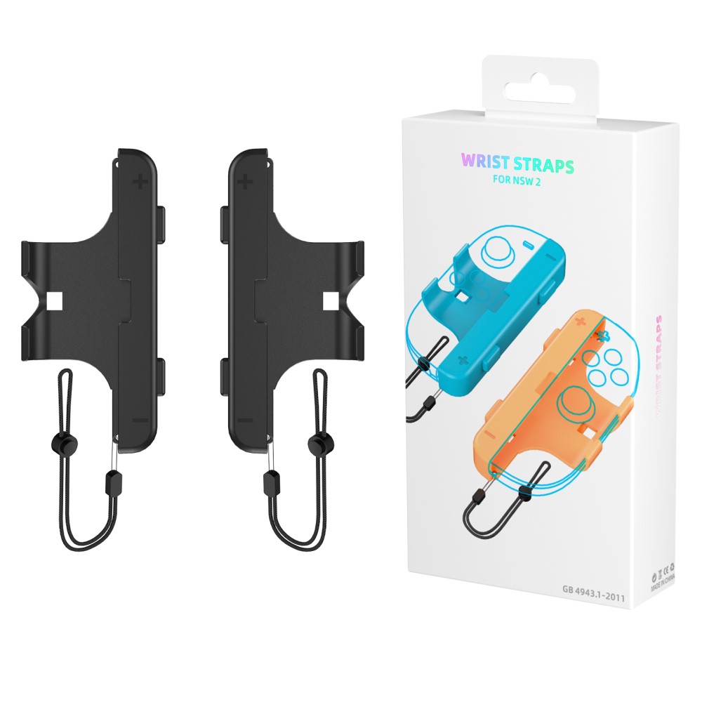 JYS JYS 2 st Nintendo Switch 2 Joy-Con Strap / Extender Svart - Teknikhallen.se