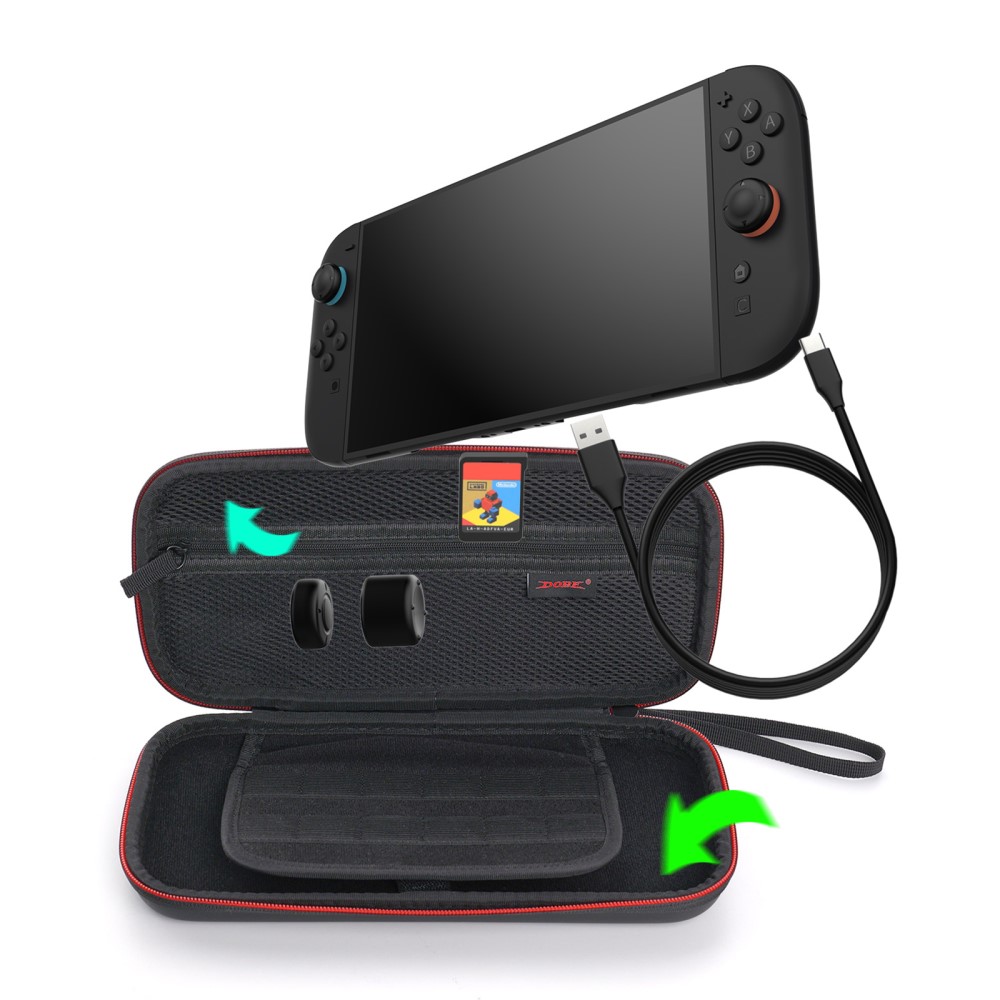 DOBE DOBE Nintendo Switch 2 Förvaringsväska Svart - Teknikhallen.se