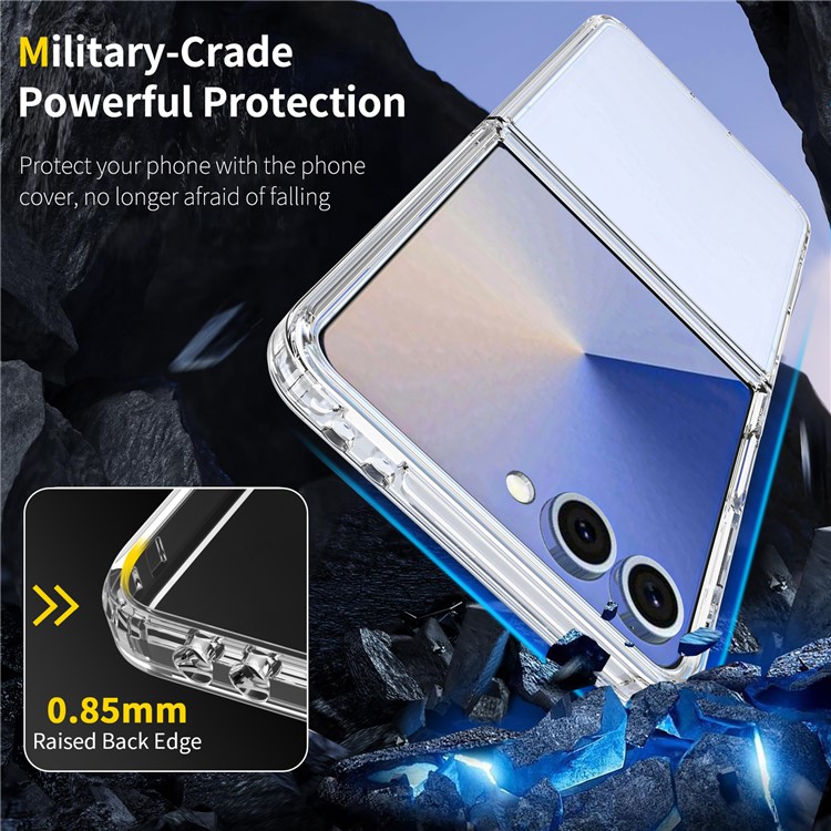  Samsung Galaxy Z Flip 7 Skal TPU / Akryl Transparent - Teknikhallen.se