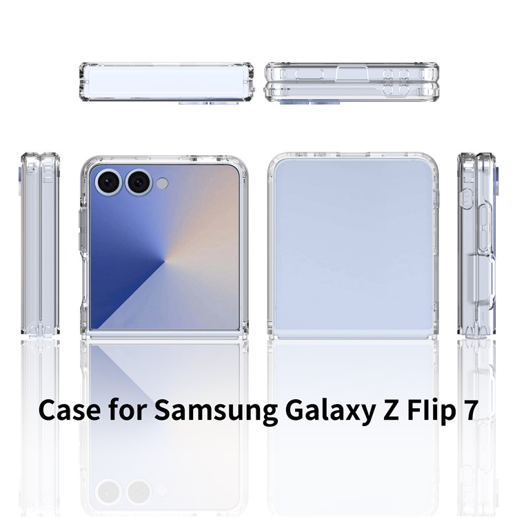  Samsung Galaxy Z Flip 7 Skal TPU / Akryl Transparent - Teknikhallen.se