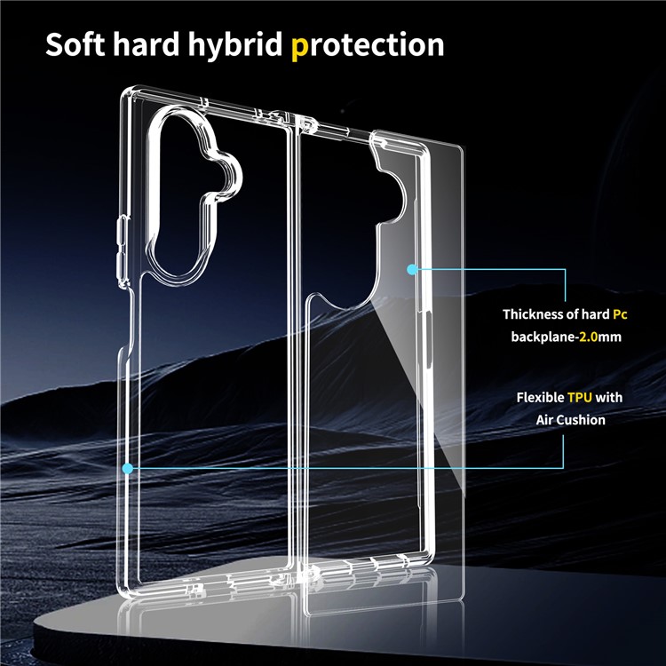  Samsung Galaxy Z Fold 7 Skal TPU / Akryl Transparent - Teknikhallen.se