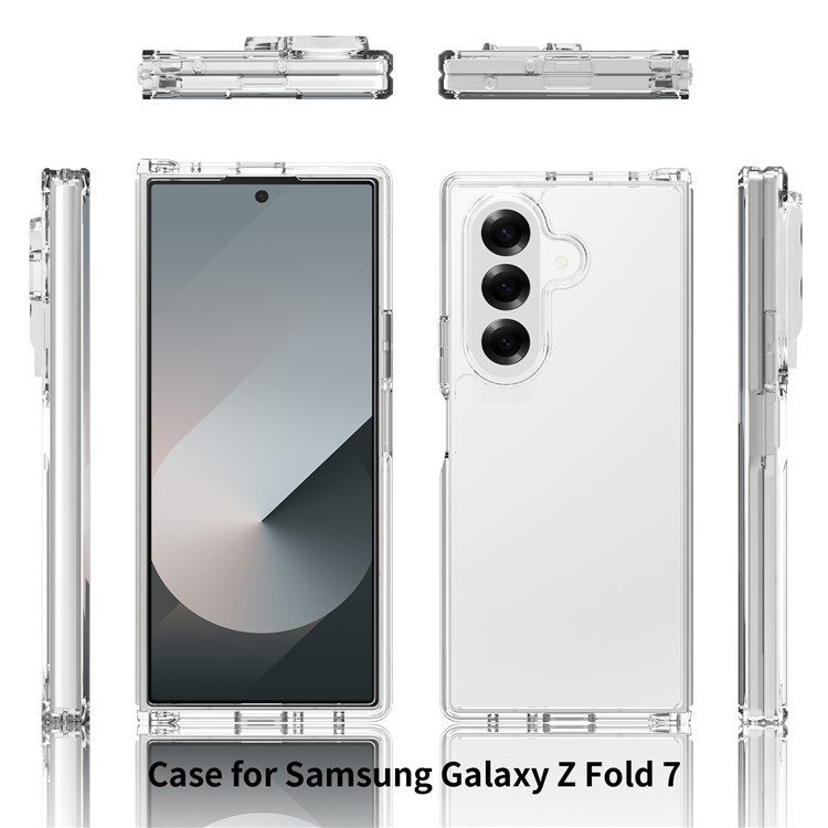  Samsung Galaxy Z Fold 7 Skal TPU / Akryl Transparent - Teknikhallen.se