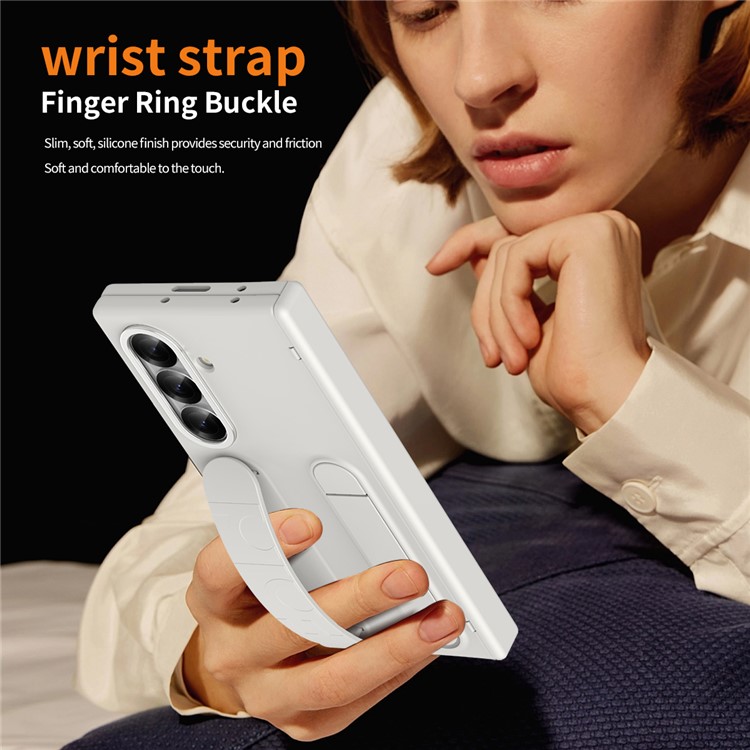  Samsung Galaxy Z Fold 7 Skal Kickstand Vit - Teknikhallen.se
