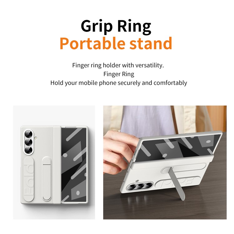  Samsung Galaxy Z Fold 7 Skal Kickstand Vit - Teknikhallen.se