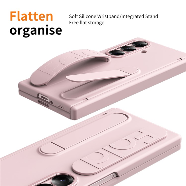  Samsung Galaxy Z Fold 7 Skal Kickstand Rosa - Teknikhallen.se