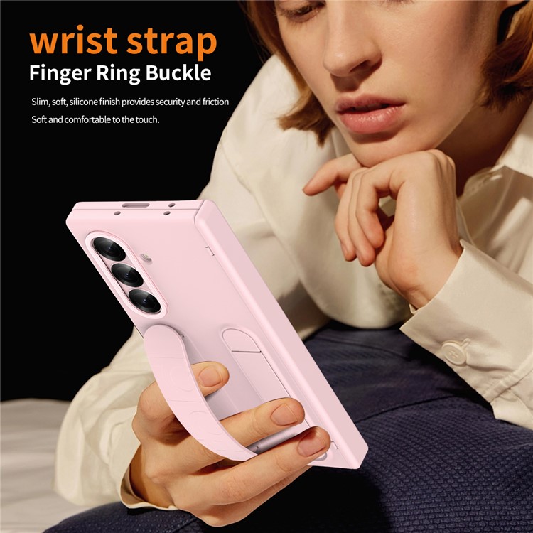  Samsung Galaxy Z Fold 7 Skal Kickstand Rosa - Teknikhallen.se