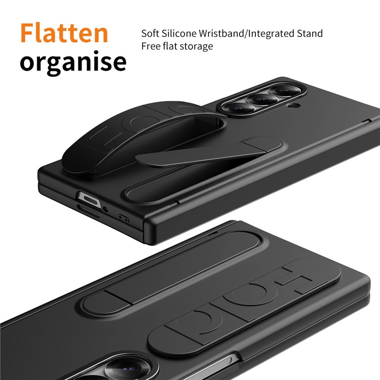  Samsung Galaxy Z Fold 7 Skal Kickstand Svart - Teknikhallen.se