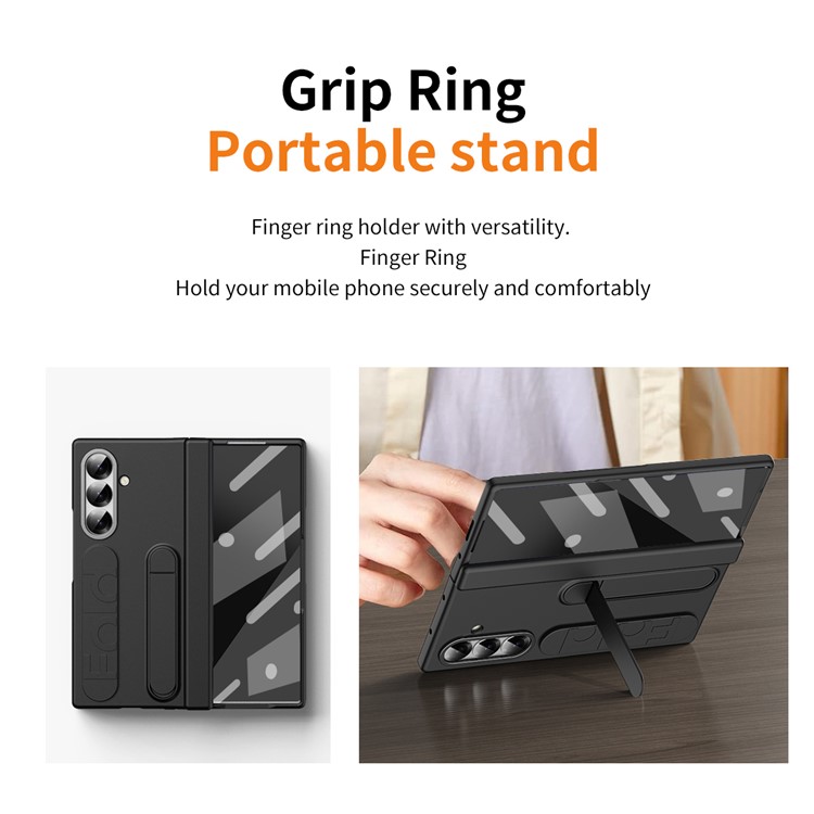  Samsung Galaxy Z Fold 7 Skal Kickstand Svart - Teknikhallen.se