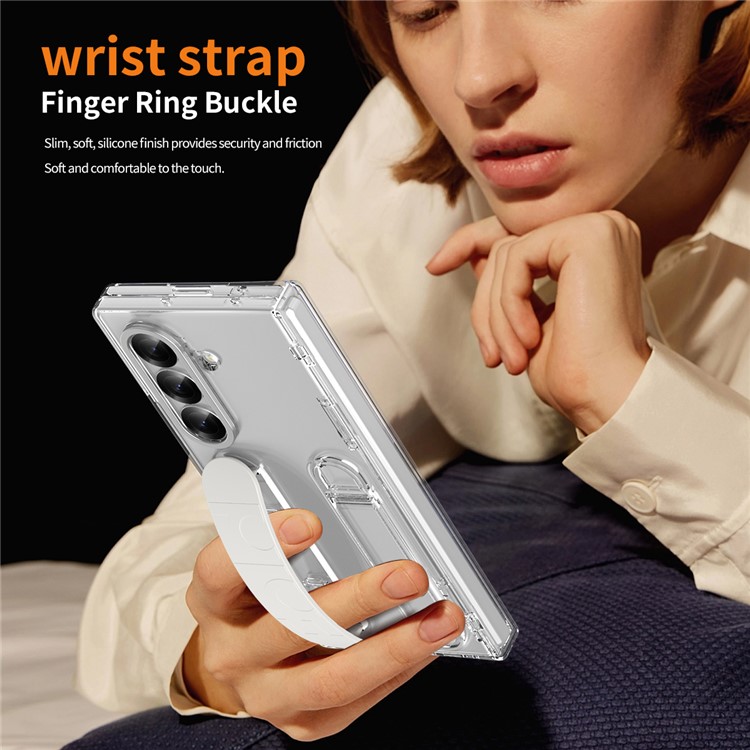  Samsung Galaxy Z Fold 7 Skal Kickstand Transparent - Teknikhallen.se