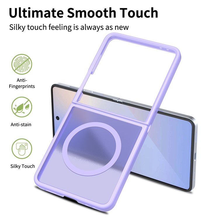  Samsung Galaxy Z Flip 7 Skal MagSafe Skin Touch Lila - Teknikhallen.se
