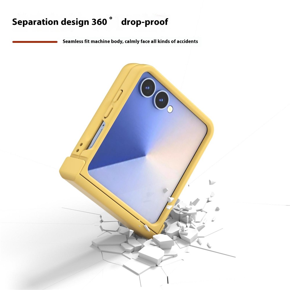 ABEEL ABEEL Samsung Galaxy Z Flip 7 Skal Skin Feel Gul - Teknikhallen.se