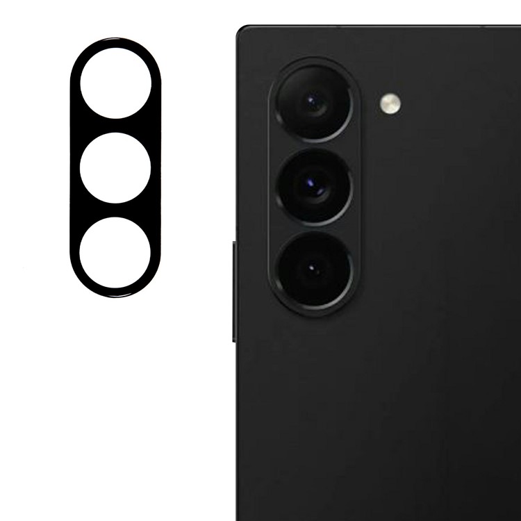  Samsung Galaxy Z Fold 7 Linsskydd Härdat Glas Svart - Teknikhallen.se