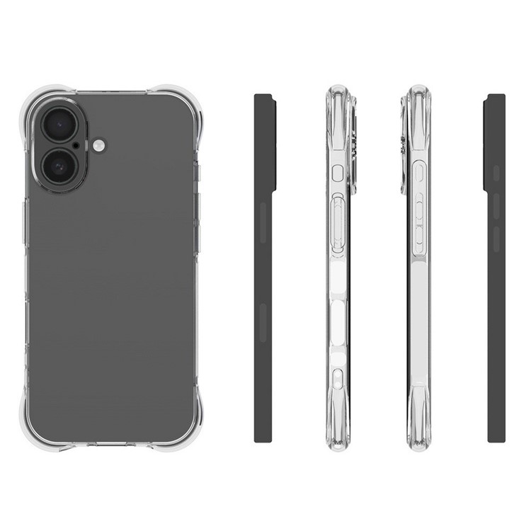  iPhone 17 Skal Shockproof TPU Transparent - Teknikhallen.se