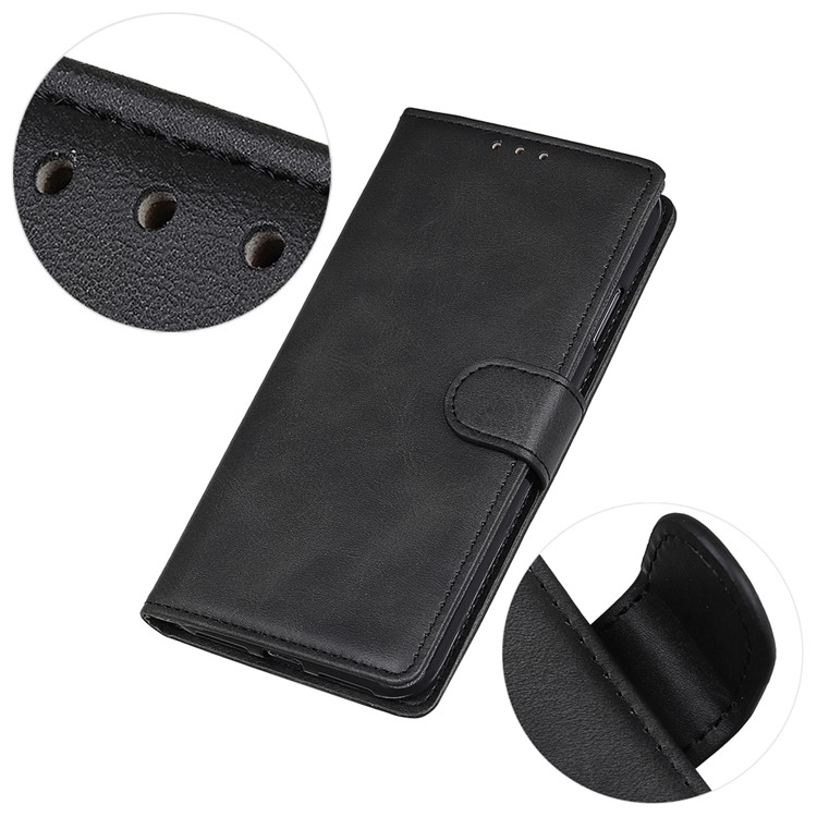  iPhone 17 Plånboksfodral Läder Svart - Teknikhallen.se