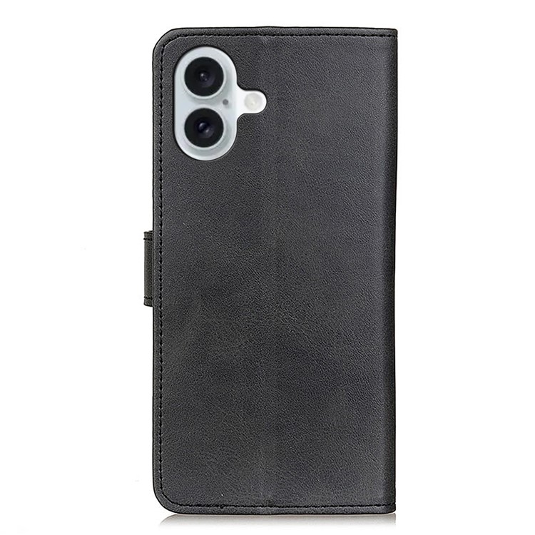  iPhone 17 Plånboksfodral Läder Svart - Teknikhallen.se