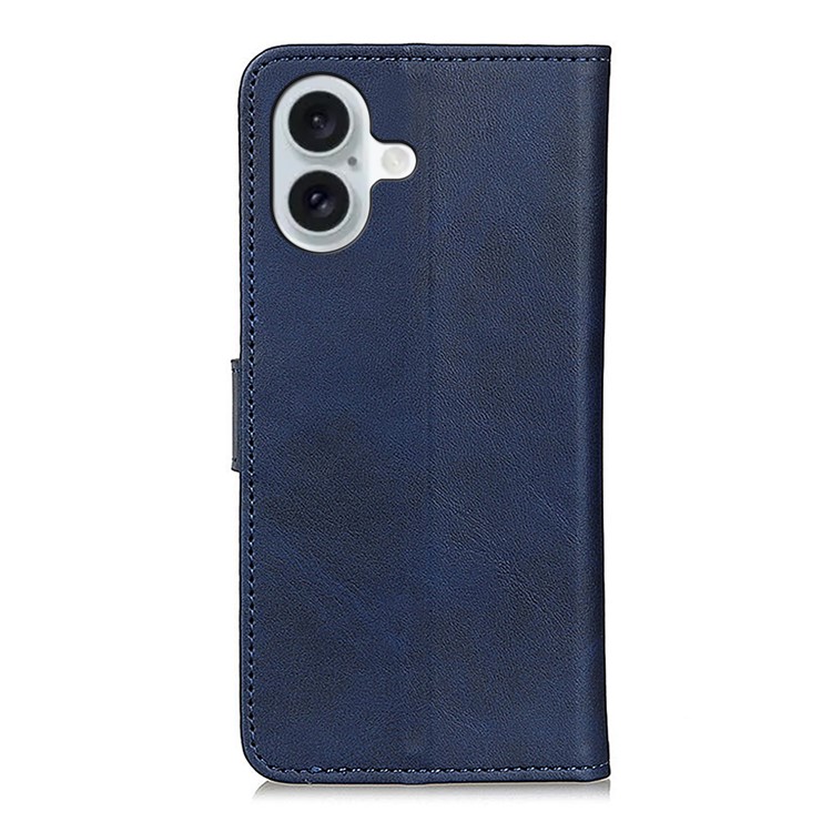  iPhone 17 Plånboksfodral Läder Blå - Teknikhallen.se